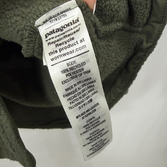 Patagonia Women’s Retro Pile Shacket size Small.Green - Picture 6 of 10